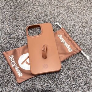 Loopy Cases - Saddle Brown iPhone 14 Pro Max Case - Lefty